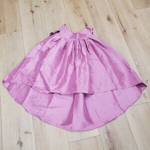 Iris Womens Taffeta Skirt Size M Pink Ballet Bell Dance Flowy Feminine Hi Low